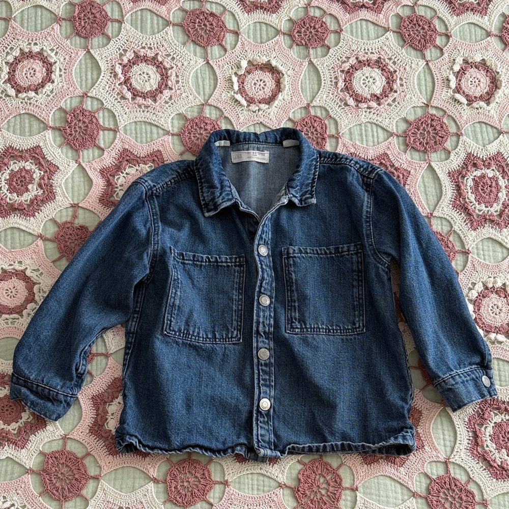 Zara Denim Chore Jacket Size 4/5
